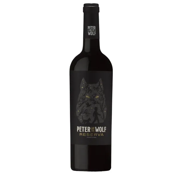 Fles Peter and the Wolf Reserva, rode wijn uit Portugal