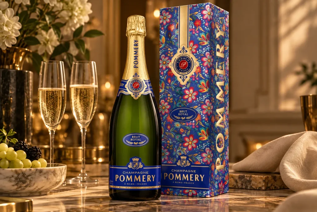 Champagne in luxe geschenkverpakking als relatiegeschenk